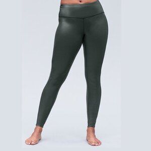 Peach Nina Legging 2.0 in Forest Green High Rise Half Shine (L) NWOT!